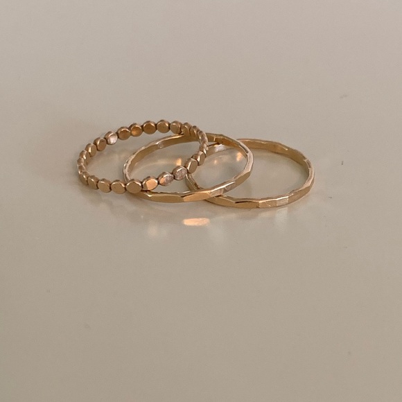 Jewelry - 14k Gold Fill Stacking Ring Set